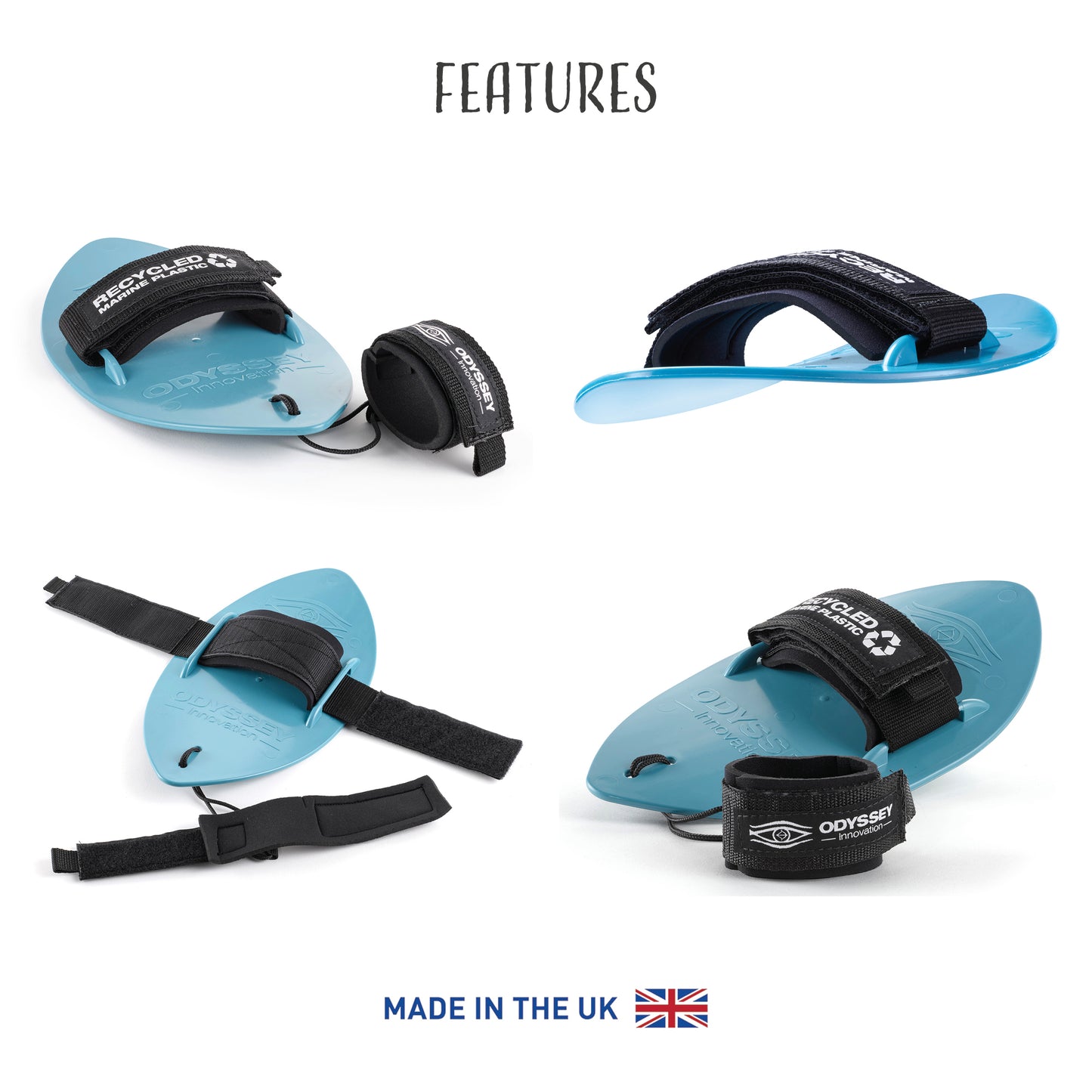 THE ODYSSEY RECYCLED MARINE PLASTIC SURFING HANDPLANE