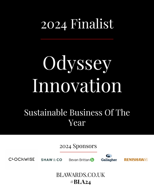 Odyssey Innovation shortlisted for Sustainable Business of the Year at the Business Leader South West Awards 2024