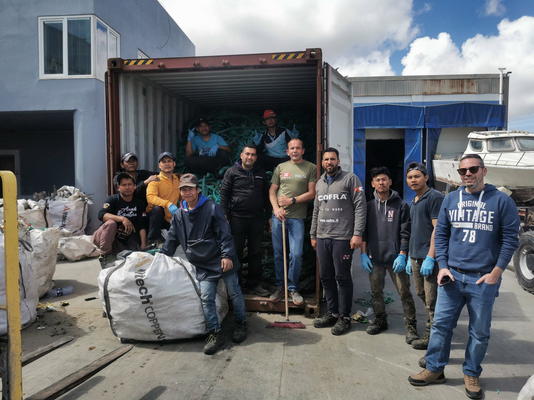 Odyssey Innovation and Malta Fish Farms partnership — 16,840kg of aquaculture fishing gear recycled as part of the Net Regeneration Scheme in Malta