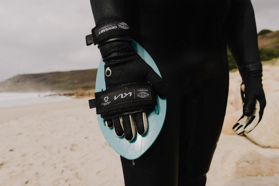 KIA Motors x Odyssey Innovation Move Responsibly Campaign 2024 — recycled marine plastic surfing handplane