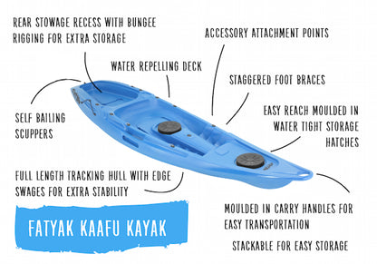 THE ODYSSEY X FATYAK 'KAAFU' KAYAK (SINGLE SEATER)